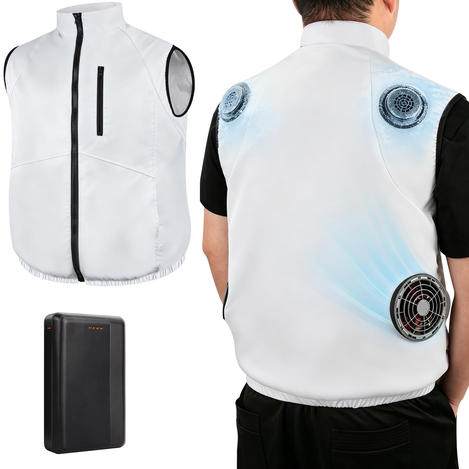 Amazon.co.jp: [ZAMOSUN] 空調作業服 ペルチェベスト【2026年夏季の